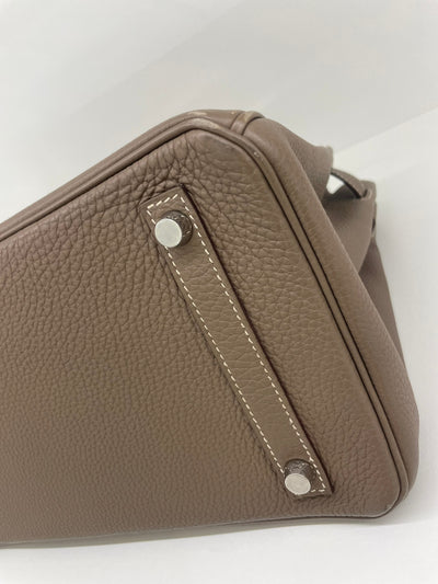 Hermes Birkin 30 Etoupe PHW Stamp A