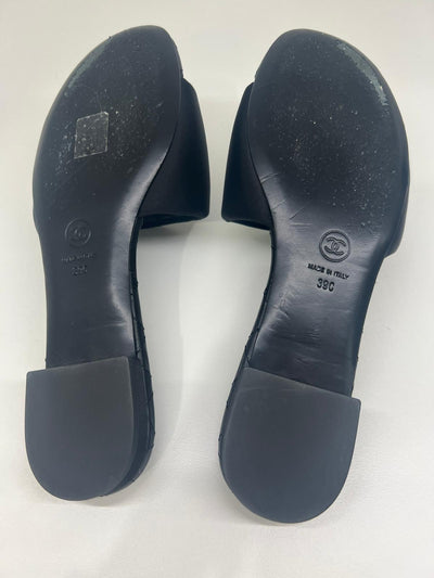 Chanel Black Satin Slides 39 - SOLD
