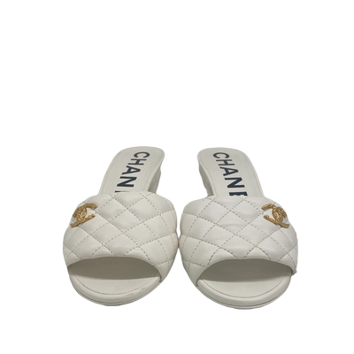 Chanel White Pumps Size 38C - SOLD