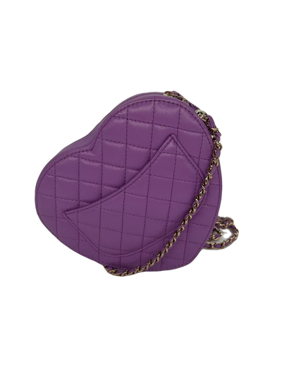 Chanel Heart Bag Large - Purple CGHW - SOLD