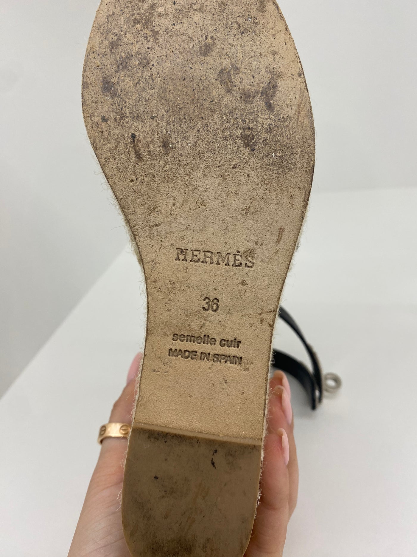 Hermes Kelly Espadrille Sandals - Size 36