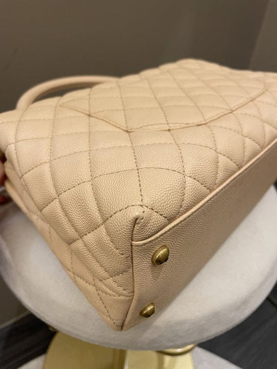 Chanel 17S Classic Ouilted Coco Handle Beige Clair (OE)