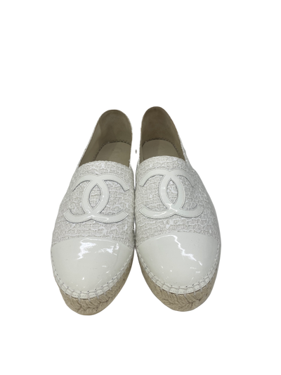Chanel White Tweed Espadrilles Size 41 – PH Luxury Consignment