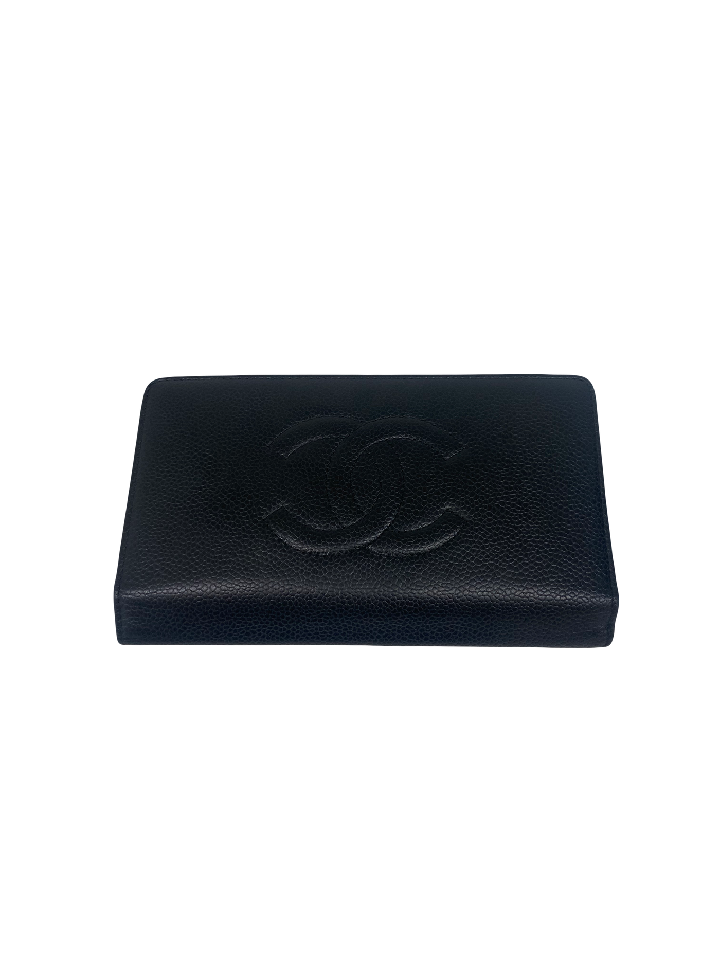 Chanel Black Caviar Flap Wallet