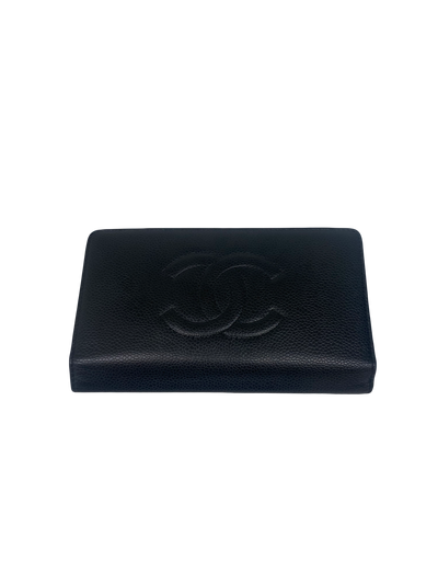 Chanel Black Caviar Flap Wallet