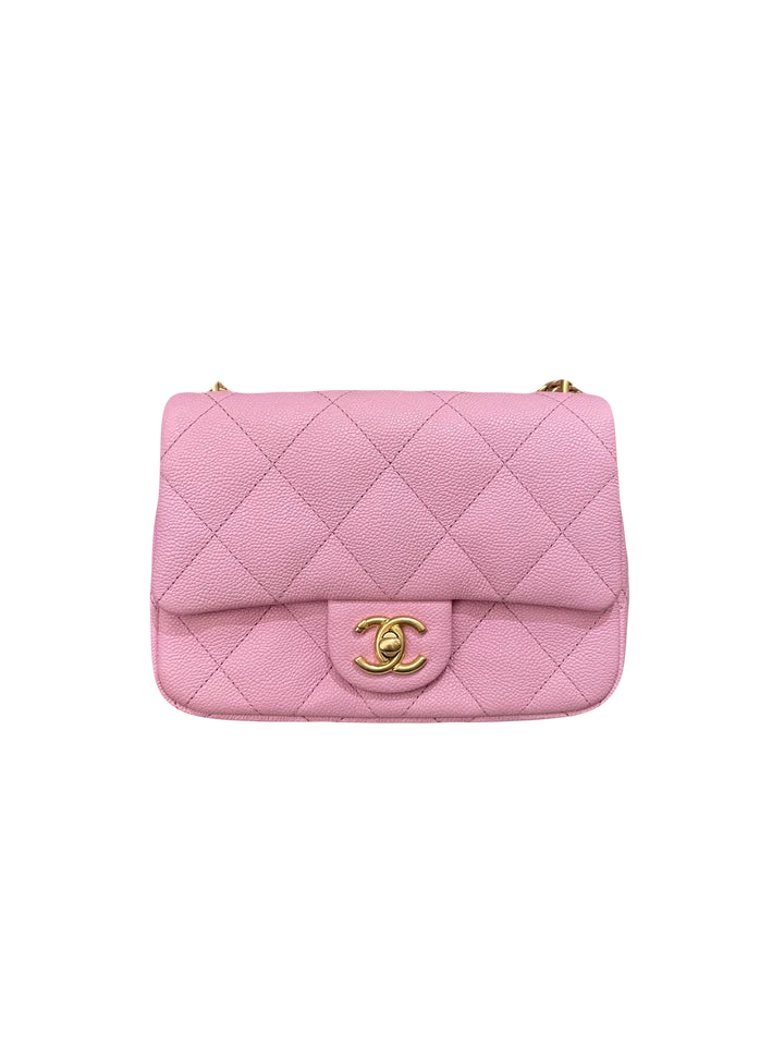 Chanel 23P Sweetheart Caviar Mini Flap Bag Pink (OE)