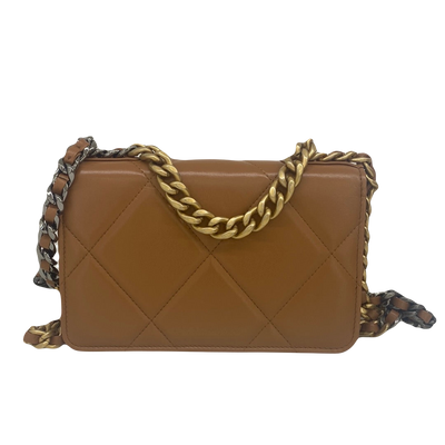 Chanel 19 WOC (Wallet on Chain) Caramel CGHW