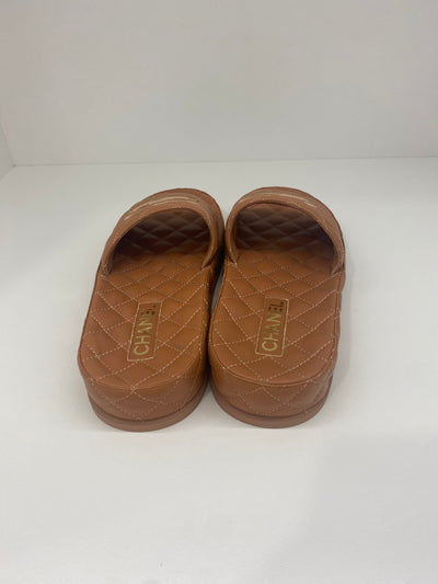 Chanel Caramel Quilted Slides - Size 41 SOLD