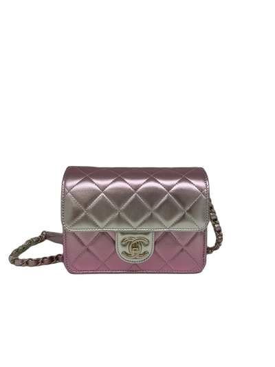Chanel Metallic Like A Wallet Flap - Pink - SOLD