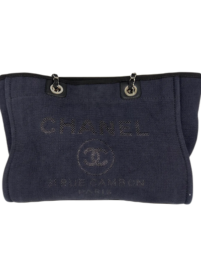 Chanel Deauville Tote Bag - Small Black