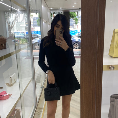 Christian Dior - Lady Dior Mini - Matte Black