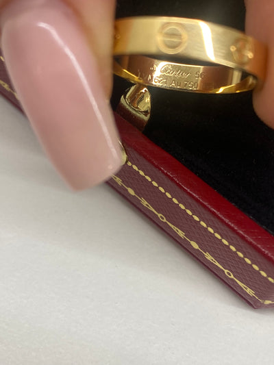 Cartier Love Wedding Band Yellow Gold 56