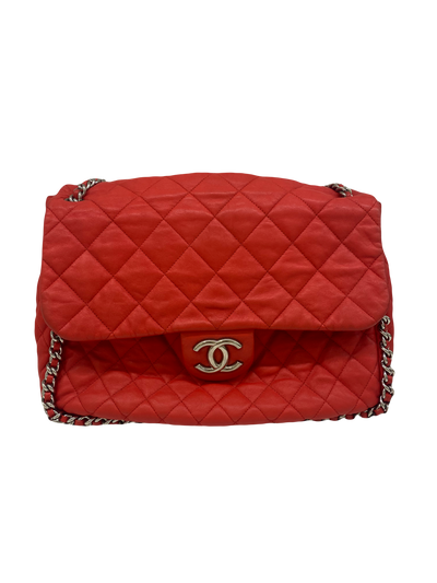 Chanel Extra Large Flap Bag - Red