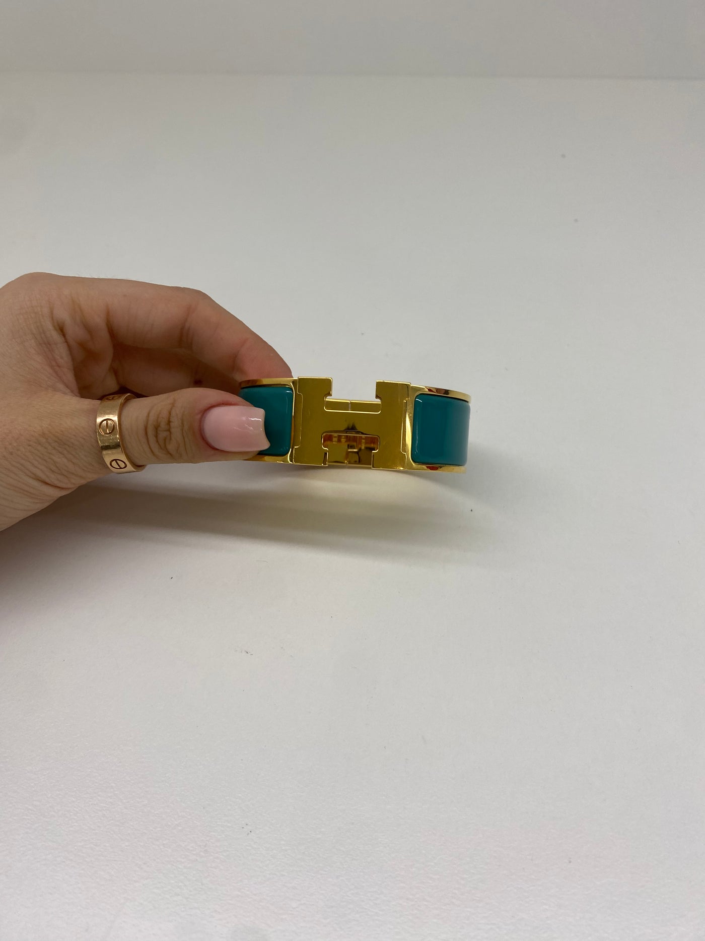 Hermes Clic Clac H Bracelet Blue PM