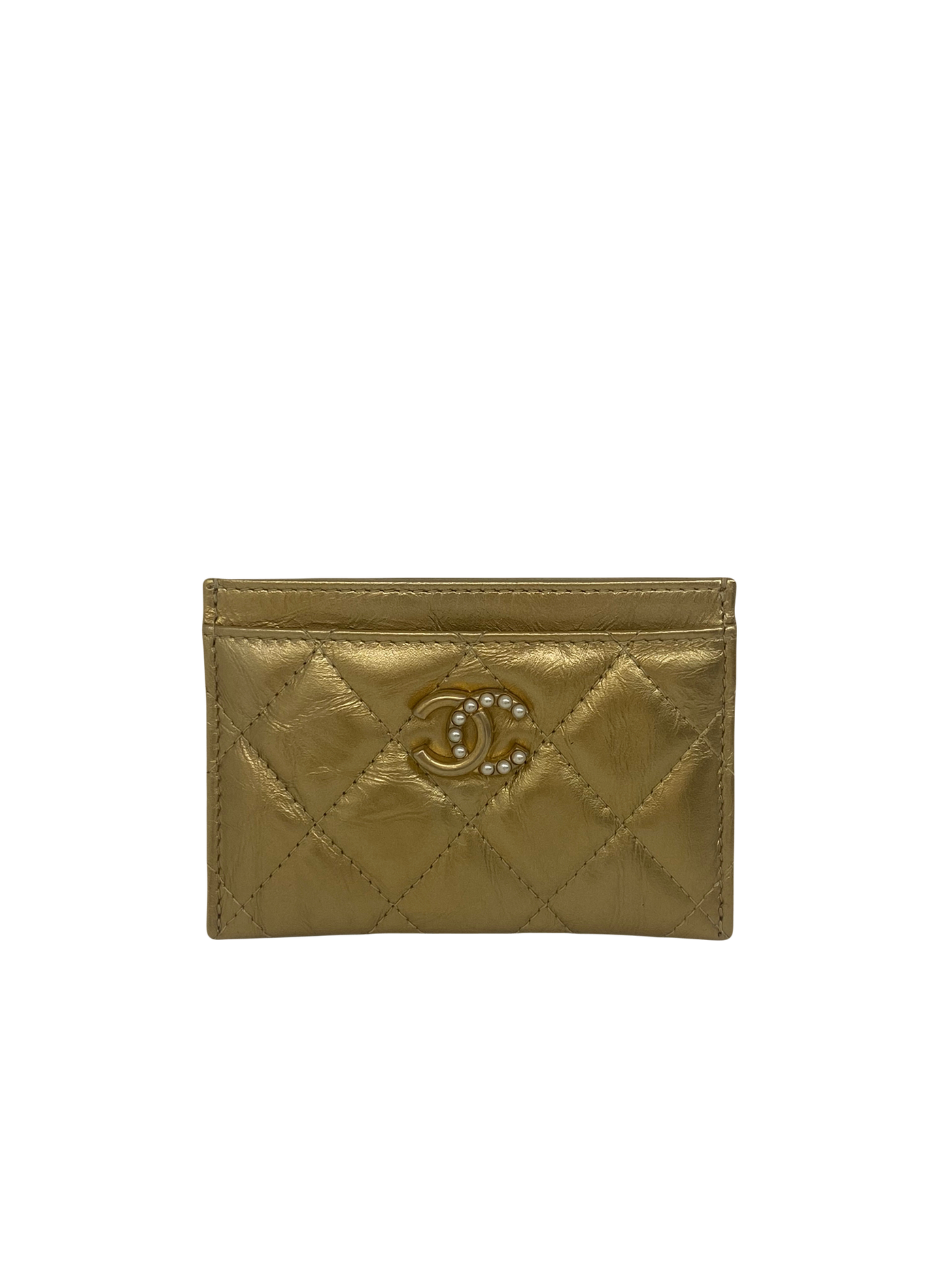 Chanel Card Holder Gold - SOLD