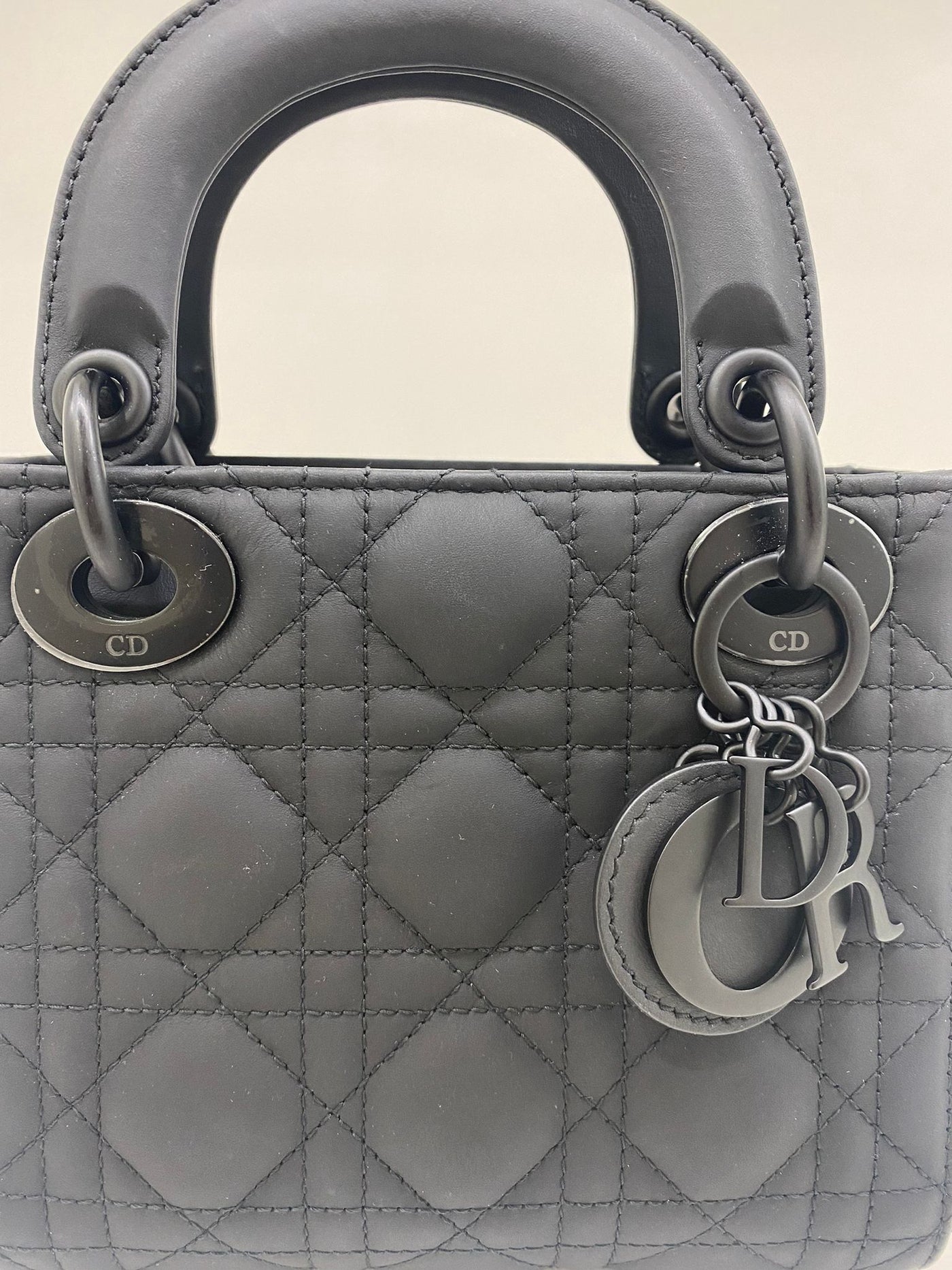 Christian Dior - Lady Dior Mini - Matte Black
