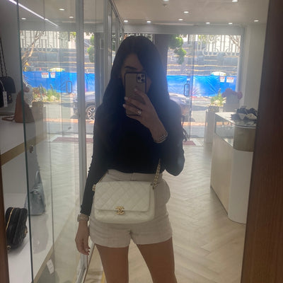 Chanel Flap Bag White GHW