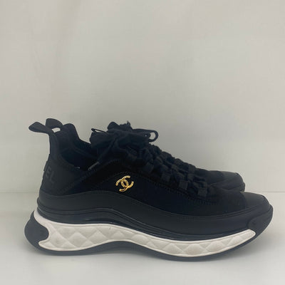 Chanel Sneakers Black & White Size 40 - SOLD