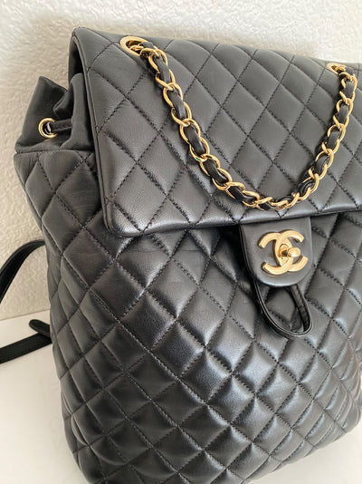 Chanel Urban Spirit Backpack Black GHW (OE)