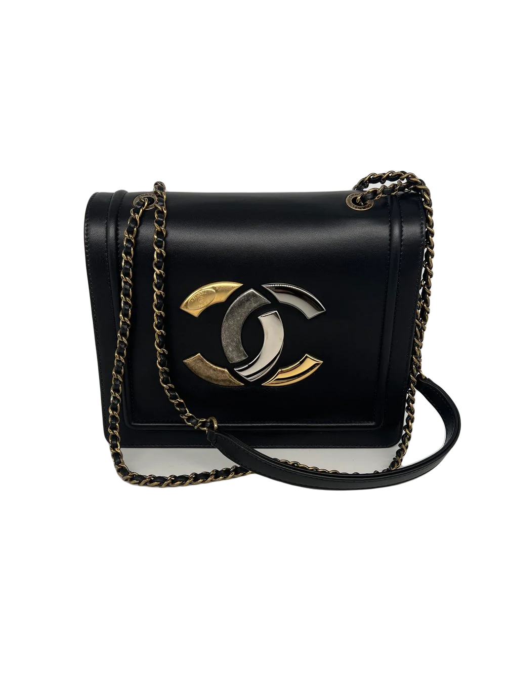 Chanel Bag Black Two Toned Flap bag - SOLD