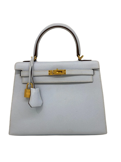 Hermes Kelly 25 Bleu Brume GHW - SOLD