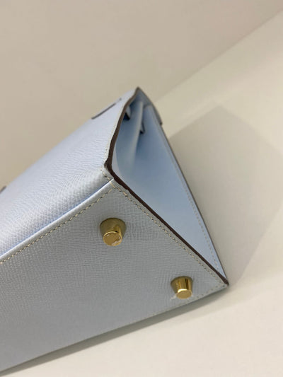 Hermes Kelly 25 Bleu Brume GHW - SOLD