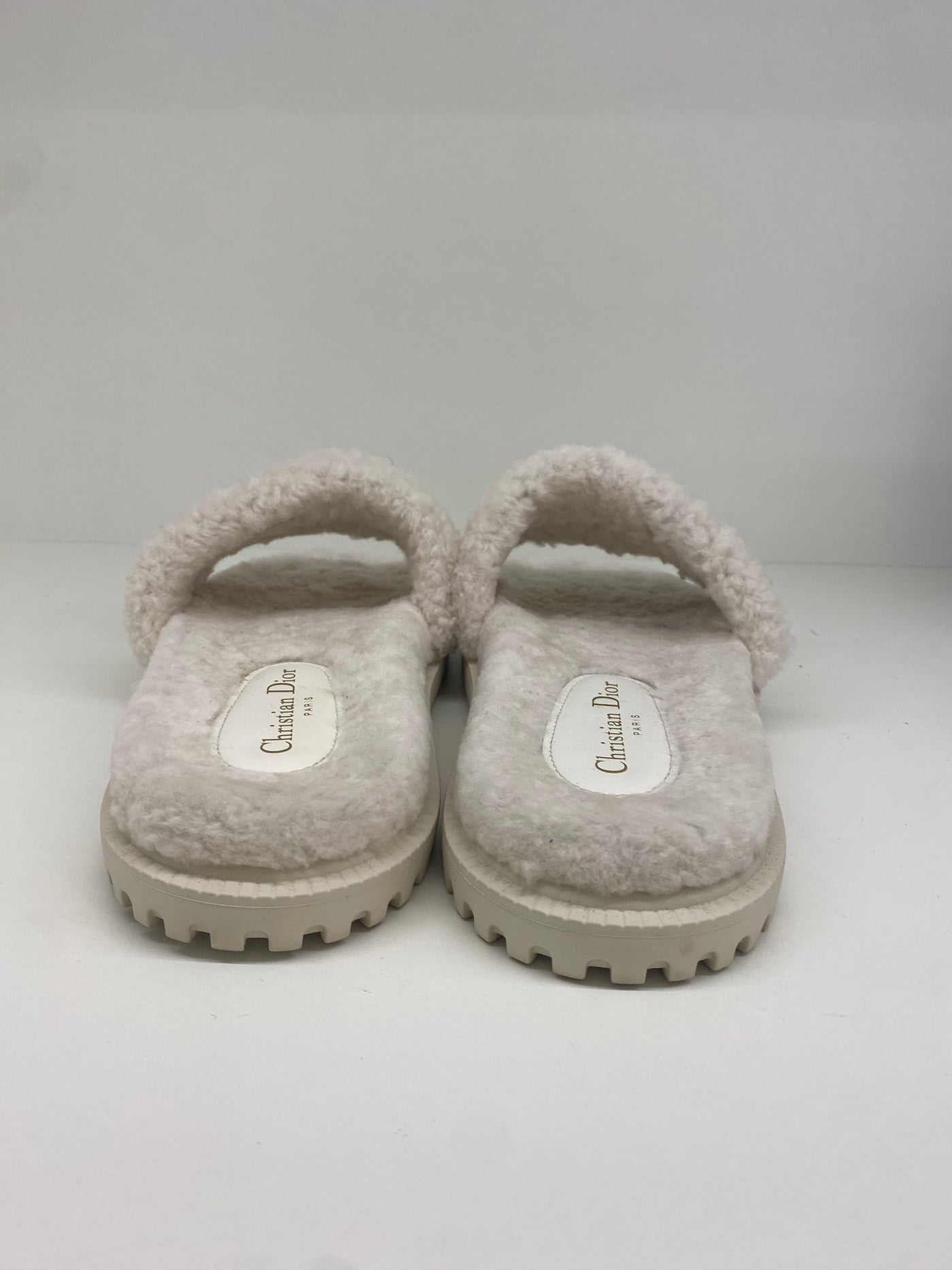 Dior D-way Shearling Slides - Size 41