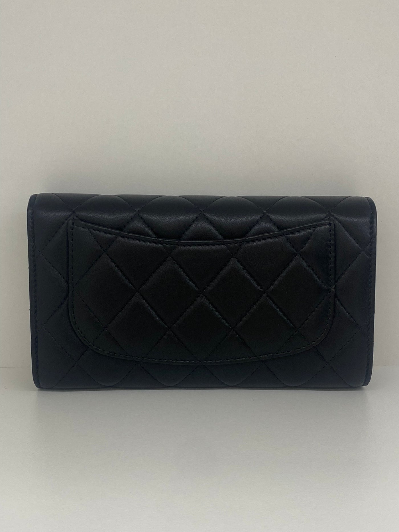 Chanel Classic Flap Black Wallet SHW - SOLD