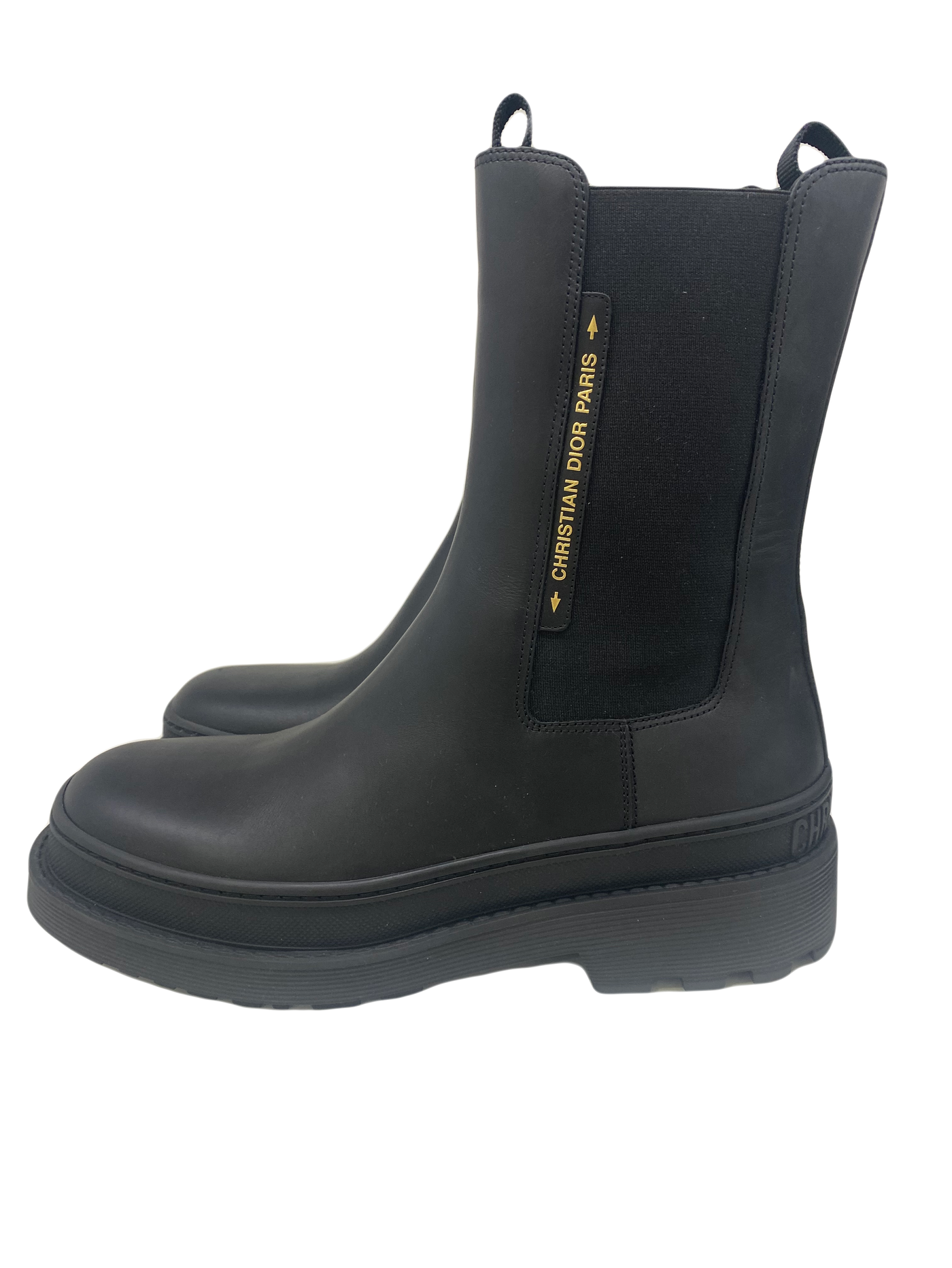 Christian Dior Black Combat Boots - Size 40