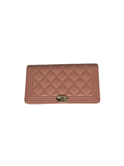 Chanel Boy Wallet Peach -SOLD