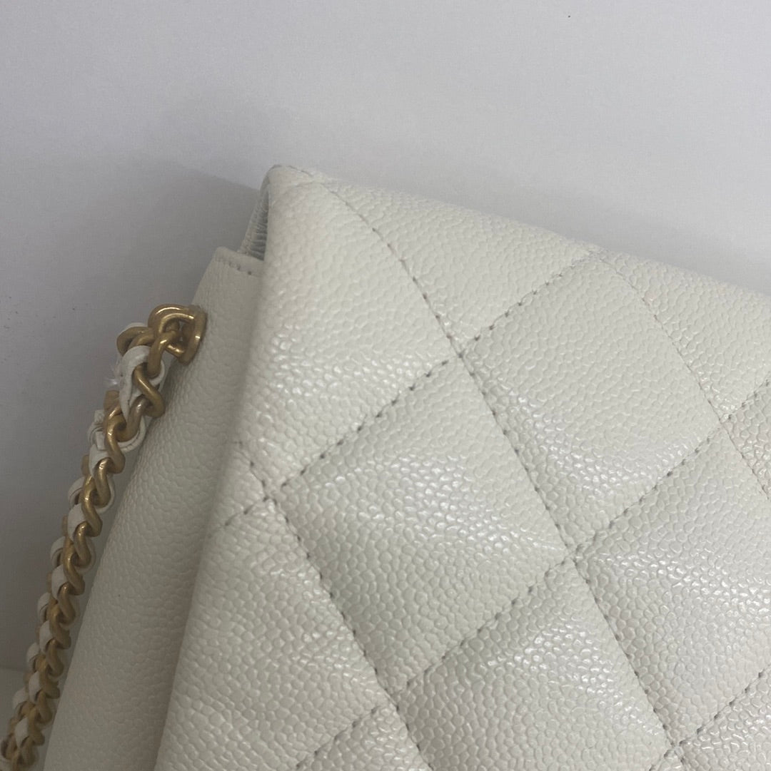 Chanel Flap Bag White GHW