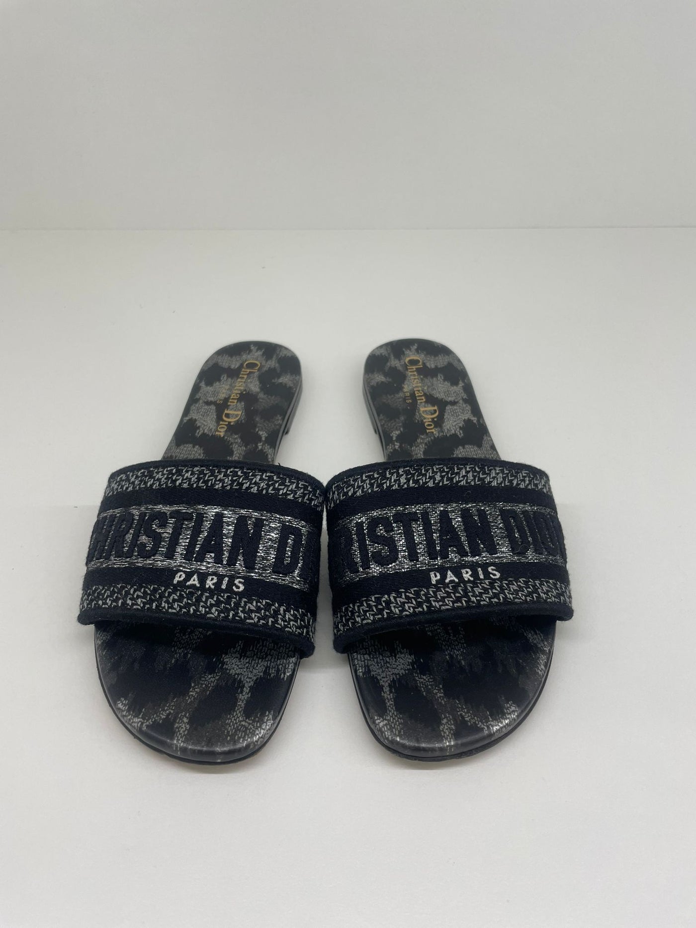 Dior DWay Slides Black - Size 36