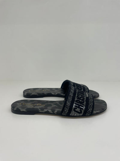 Dior DWay Slides Black - Size 36