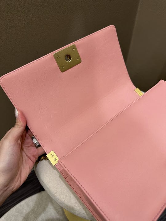 Chanel Boy Old Medium Sakura Pink GHW (OE)