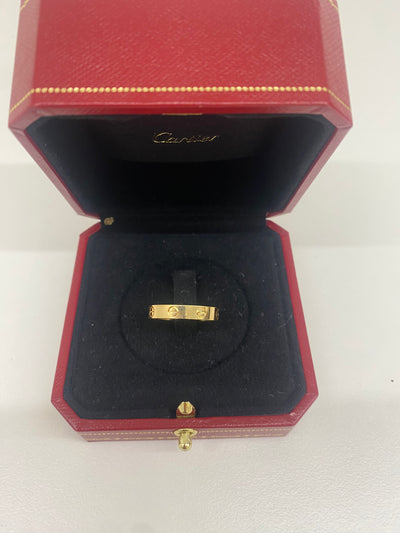 Cartier Love Wedding Band Yellow Gold 56