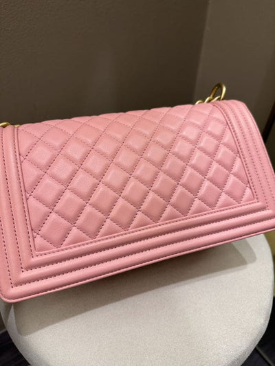 Chanel Boy Old Medium Sakura Pink GHW (OE)