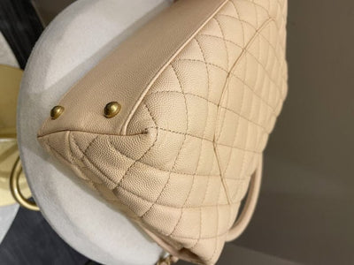 Chanel 17S Classic Ouilted Coco Handle Beige Clair (OE)